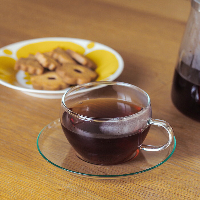 ■ボヘミアクリスタル　エヴァ　ティーカップ＆ソーサー　250ml　/　BOHEMIA　Cristal