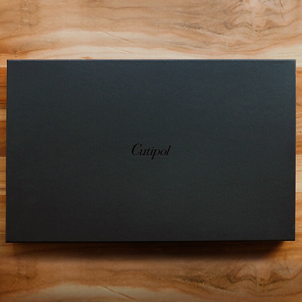 【正規品】■クチポール　ゴア・ブラック　シルバー　ディナーセット　15PCS　（箱入り）　/　Cutipol　GOA　