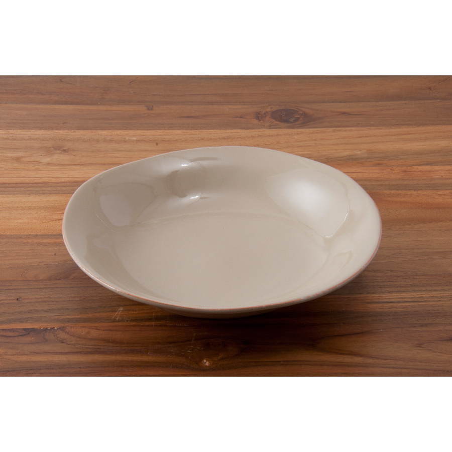 【取扱終了】カサゲント　Campagna　パスタプレート　25cm　グレージュ　/　CASAgent　greige