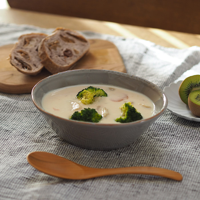 カサゲント　Campagna　オーバルボウル　17×14cm　グレー　/　CASAgent　grigio