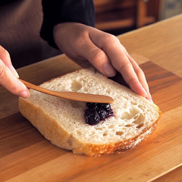 クラフト工房・木奏　木のカトラリー　ジャムベラ　右利き用