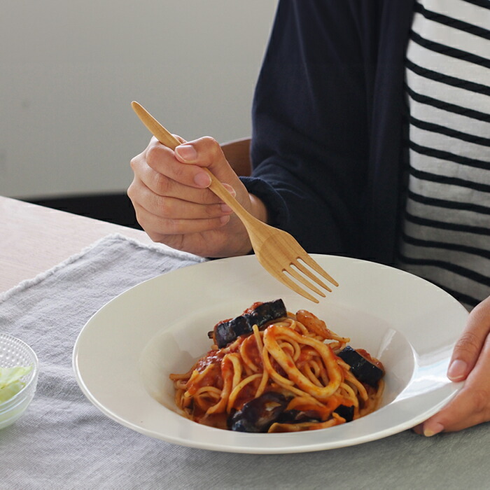 クラフト工房・木奏　木のカトラリー　パスタフォーク　小
