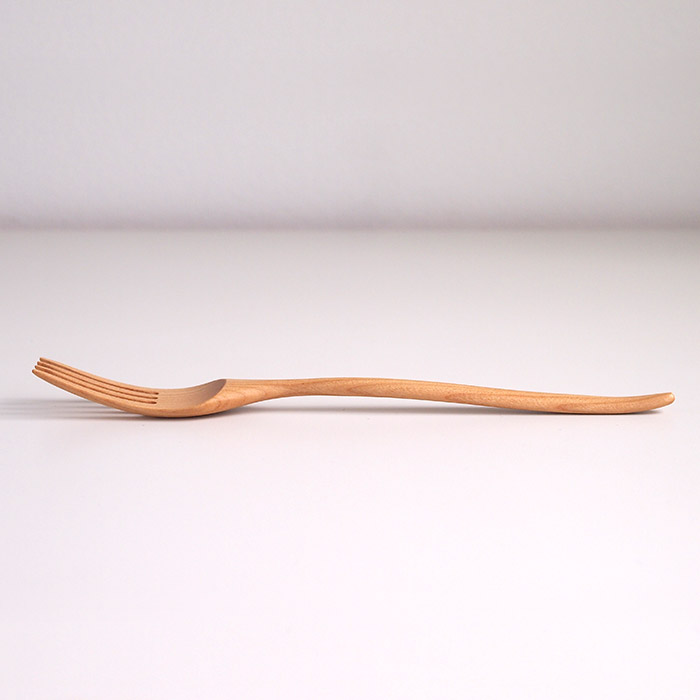 クラフト工房・木奏　木のカトラリー　パスタフォーク