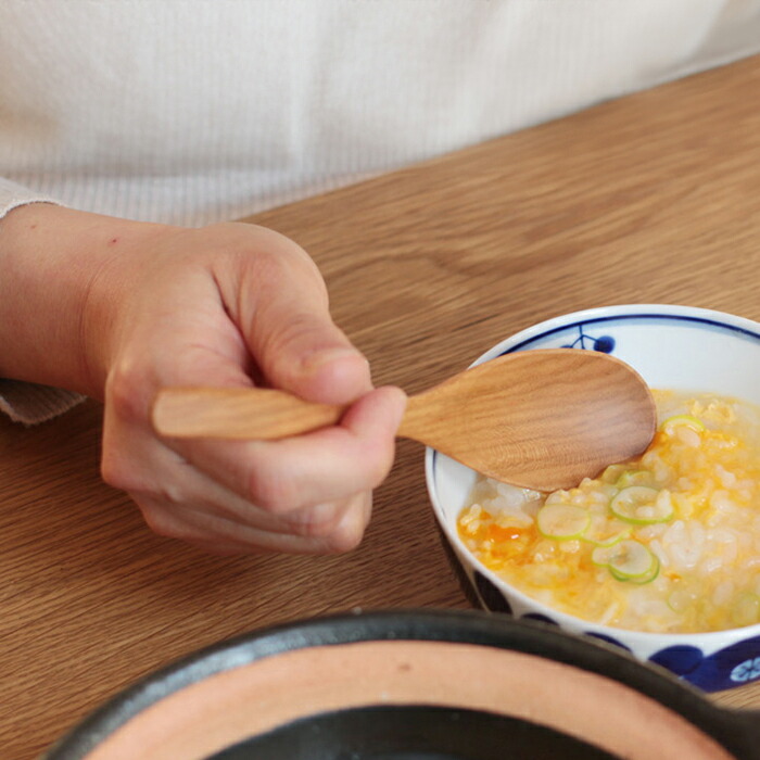 クラフト工房・木奏　木のカトラリー　れんげ風スプーン　大