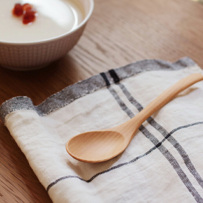 クラフト工房・木奏　木のカトラリー　れんげ風スプーン　小