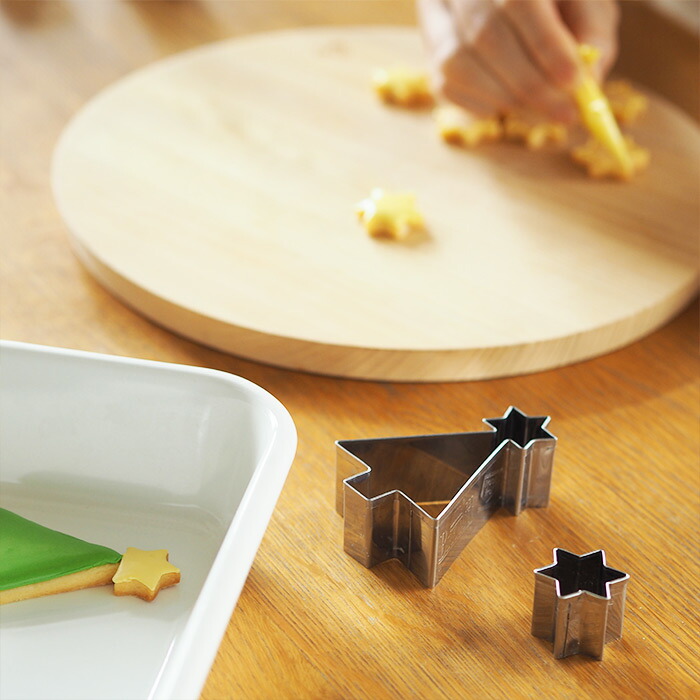 サンク　バークマン　クッキー型　クリスマスツリー　星付き　/　CINQ