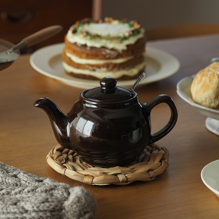 サンク　プライス&ケンジントン　ティーポット　2カップ　ストレーナー有　ブラウン　/　CINQ