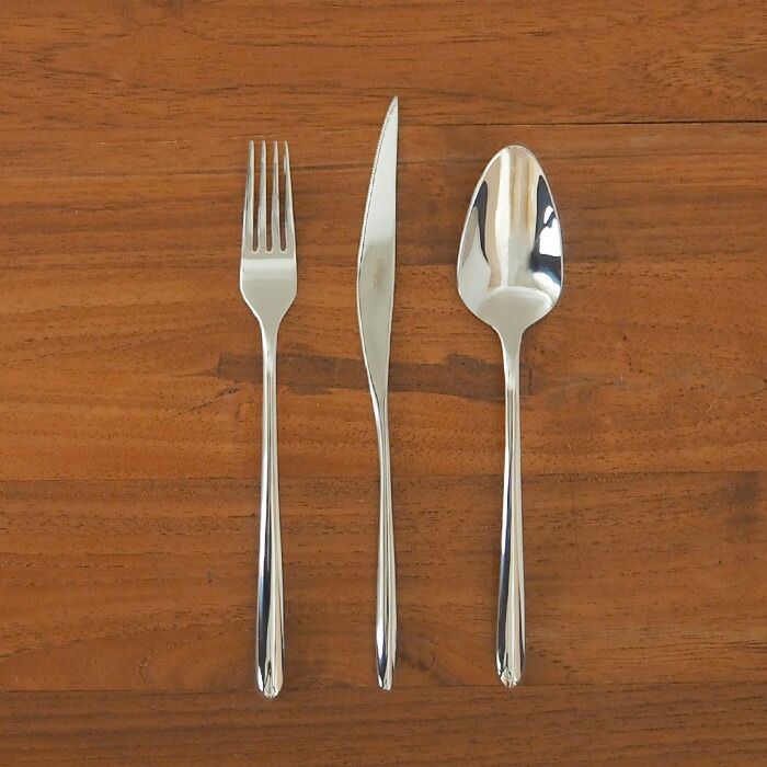 【正規品】■クチポール　アイレス・マテウス　ミラー　デザートセット　3PCS　（箱なし）　/　Cutipol　AIRES MATEUS