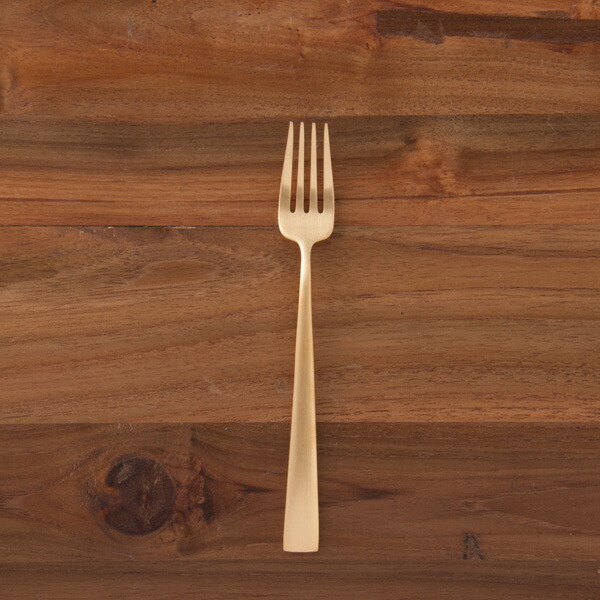 【正規品】クチポール　デュナ　ゴールド　デザートフォーク　/　Cutipol　DUNA