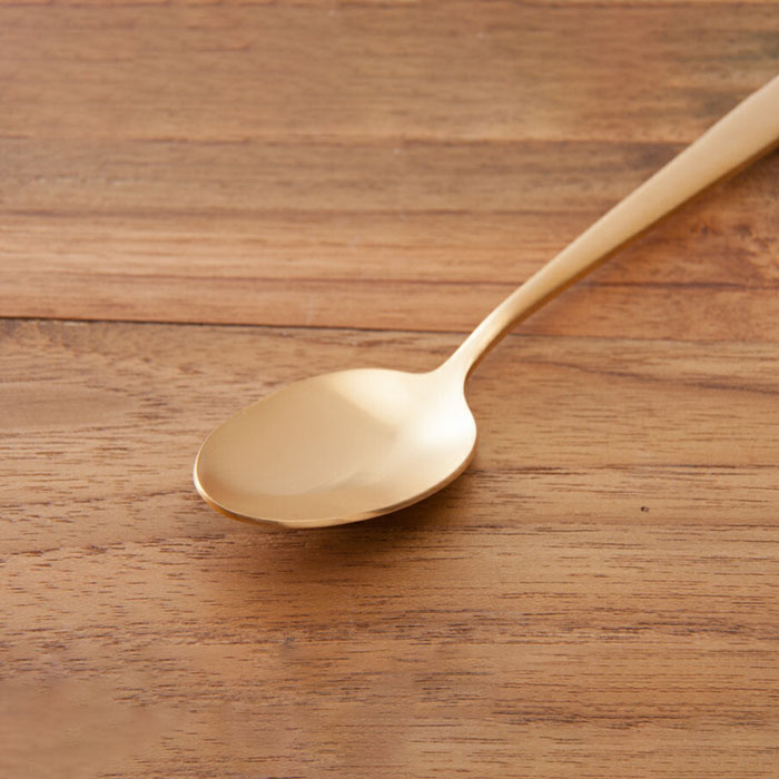 【正規品】クチポール　デュナ　ゴールド　デザートスプーン　/　Cutipol　DUNA