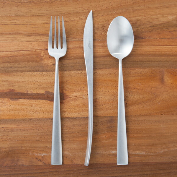 【正規品】■クチポール　デュナ　シルバー　ディナーセット　3PCS　（箱なし）　/　Cutipol　DUNA