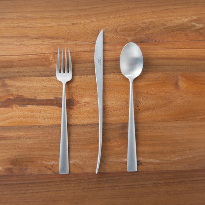 【正規品】■クチポール　デュナ　シルバー　デザートセット　3PCS　（箱なし）　/　Cutipol　DUNA