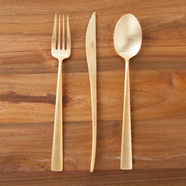 【正規品】■クチポール　デュナ　ゴールド　ディナーセット　3PCS　（箱なし）　/　Cutipol　DUNA