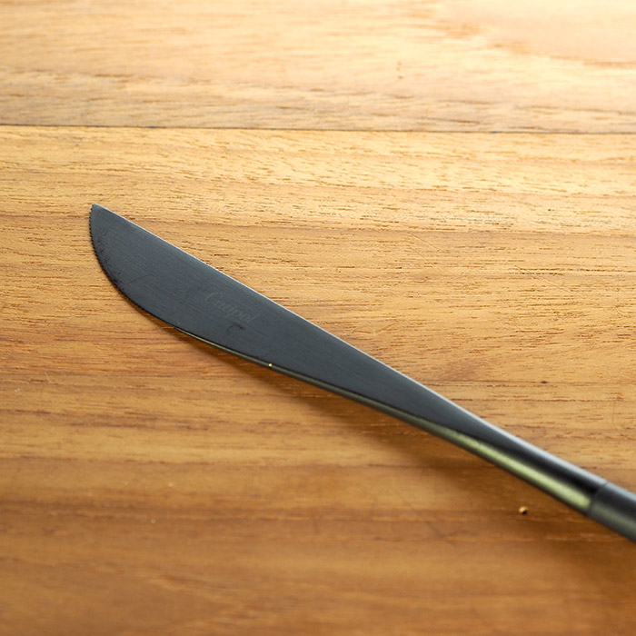 【正規品】クチポール　ゴア・ブラック　ブラック　ディナーナイフ　/　Cutipol　GOA-Black