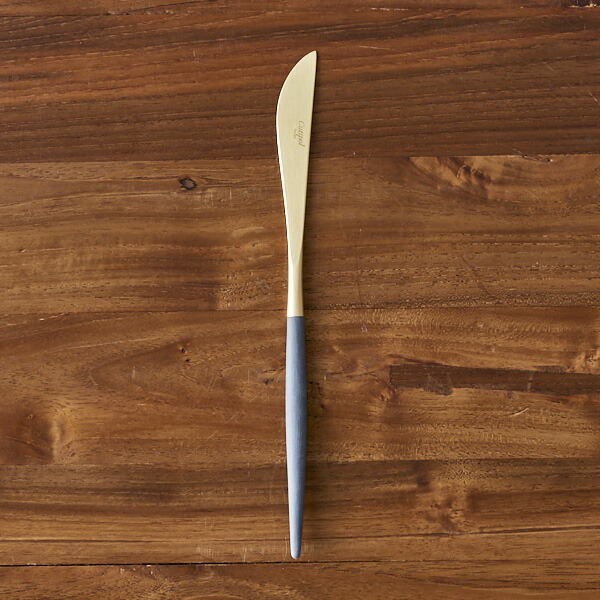 【正規品】クチポール　ゴア・グレー　ゴールド　ディナーナイフ　/　Cutipol　GOA-Gray　□