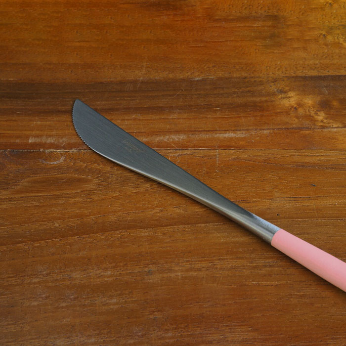 【正規品】クチポール　ゴア・ピンク　シルバー　ディナーナイフ　/　Cutipol　GOA-Pink　□　