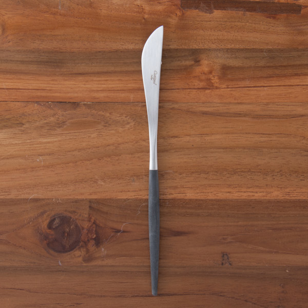 【正規品】クチポール　ゴア・ブラック　シルバー　ディナーナイフ　　/　Cutipol　GOA-Black　