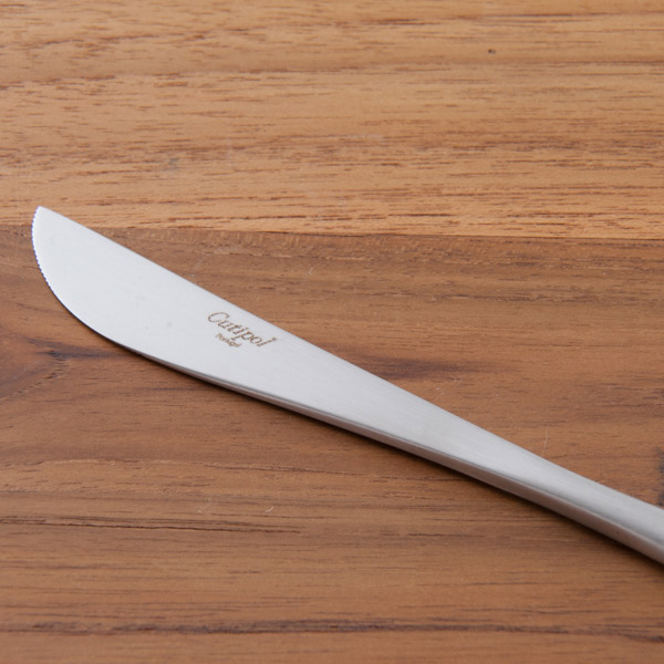 【正規品】クチポール　ゴア・ブラック　シルバー　ディナーナイフ　　/　Cutipol　GOA-Black　