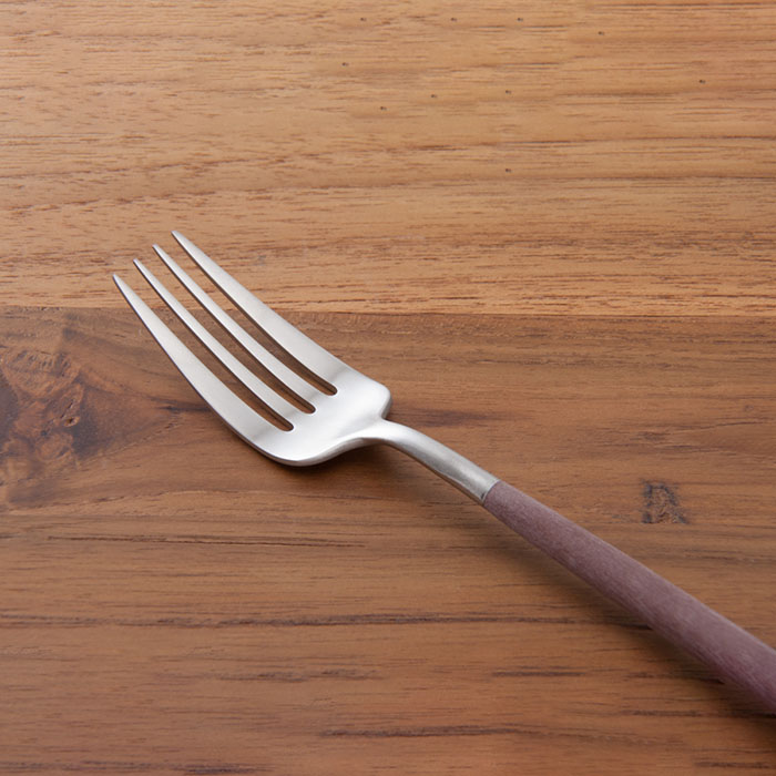 【正規品】クチポール　ゴア・ブラウン　シルバー　ディナーフォーク　/　Cutipol　GOA-Brown