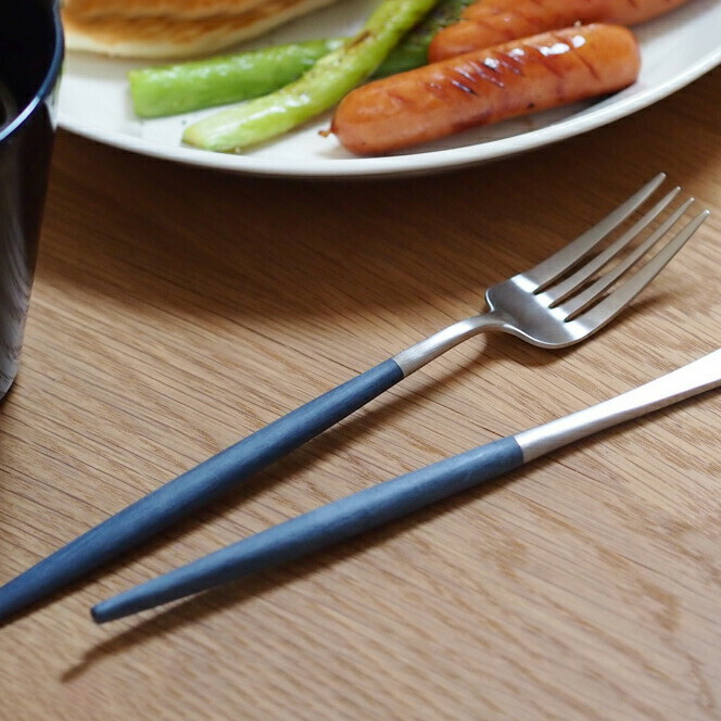 【正規品】クチポール　ゴア・ブルー　シルバー　ディナーフォーク　/　Cutipol　GOA-Blue