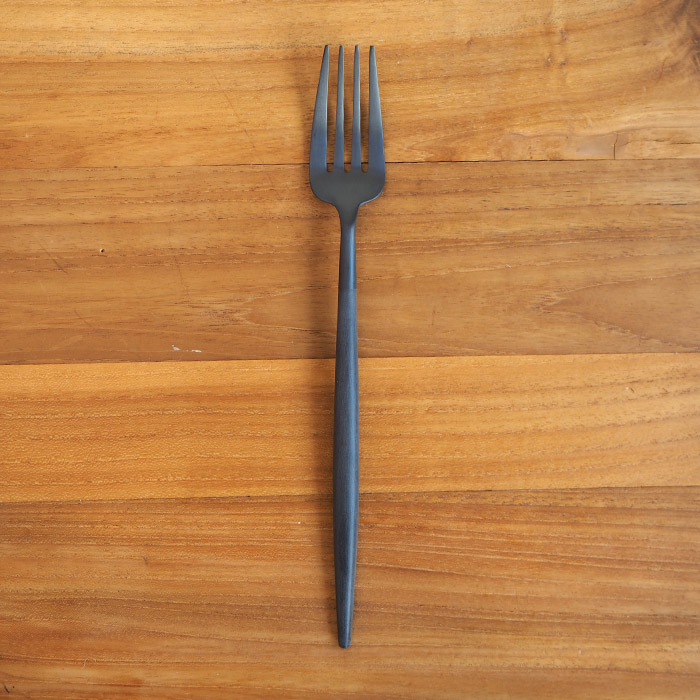 【正規品】クチポール　ゴア・ブラック　ブラック　ディナーフォーク　/　Cutipol　GOA-Black