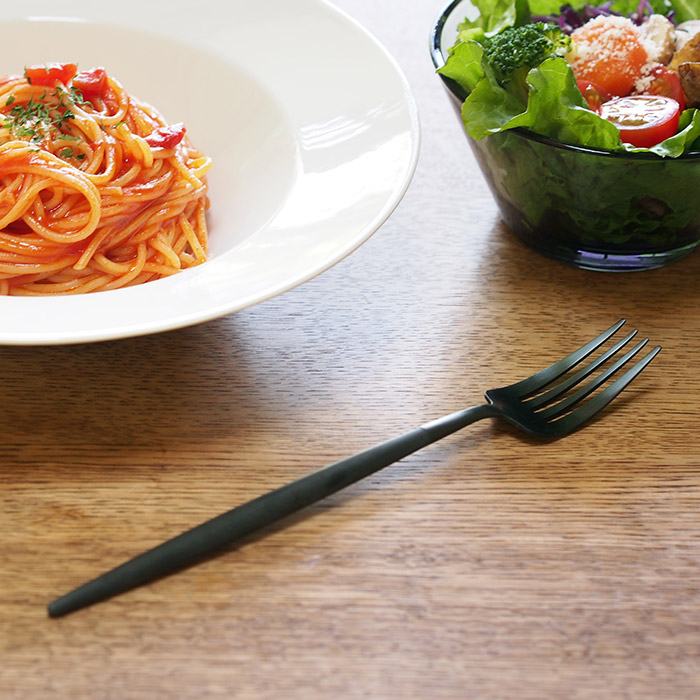 【正規品】クチポール　ゴア・ブラック　ブラック　ディナーフォーク　/　Cutipol　GOA-Black