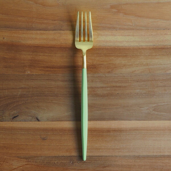 【正規品】クチポール　ゴア・セラドン　ゴールド　ディナーフォーク　/　Cutipol　GOA-Celadon　