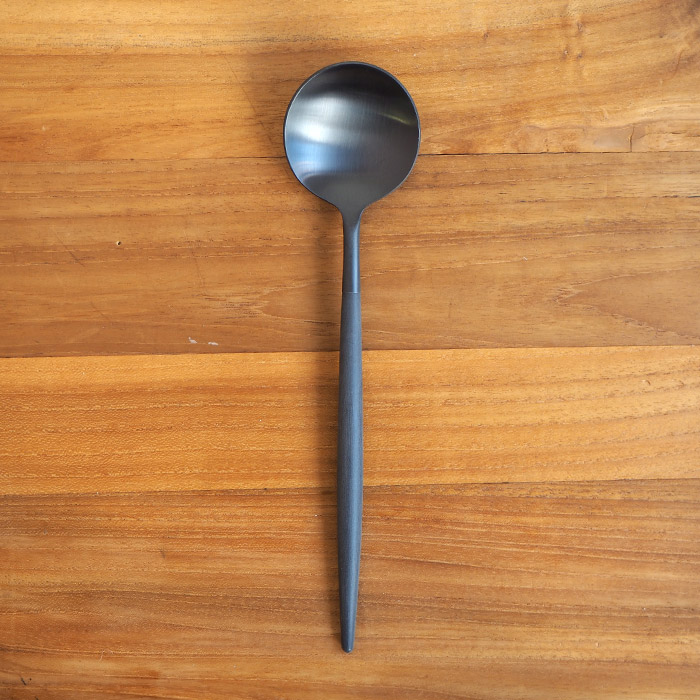 【正規品】クチポール　ゴア・ブラック　ブラック　テーブルスプーン　/　Cutipol　GOA-Black