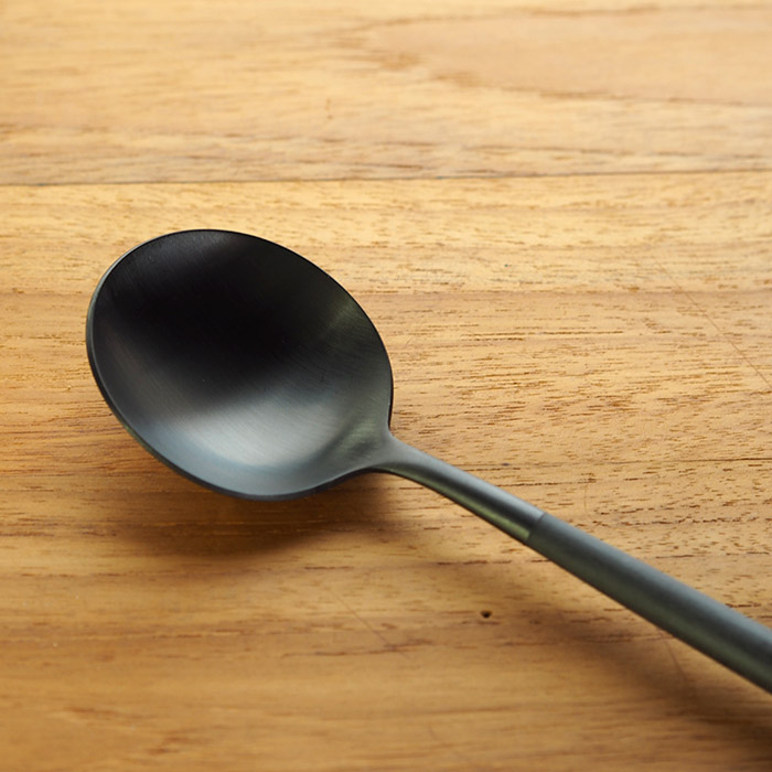 【正規品】クチポール　ゴア・ブラック　ブラック　テーブルスプーン　/　Cutipol　GOA-Black