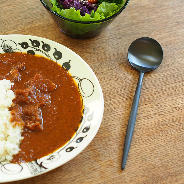 【正規品】クチポール　ゴア・ブラック　ブラック　テーブルスプーン　/　Cutipol　GOA-Black