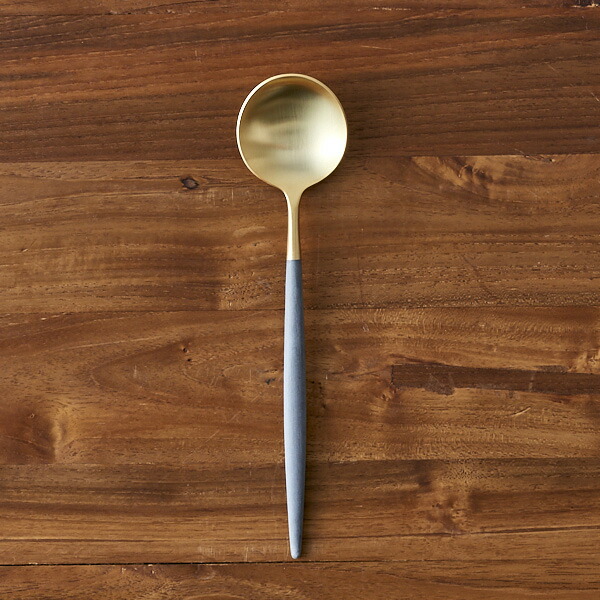 【正規品】クチポール　ゴア・グレー　ゴールド　テーブルスプーン　/　Cutipol　GOA-Gray　□