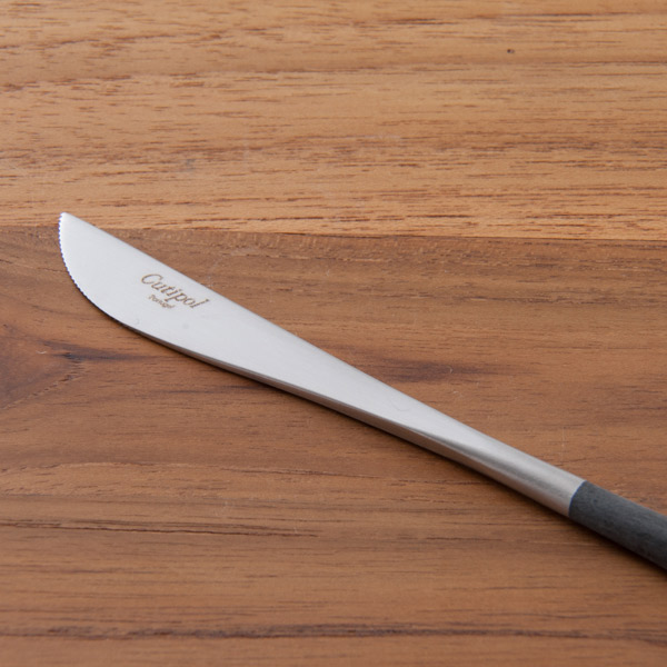 【正規品】クチポール　ゴア・ブラック　シルバー　デザートナイフ　/　Cutipol　GOA-Black　　□