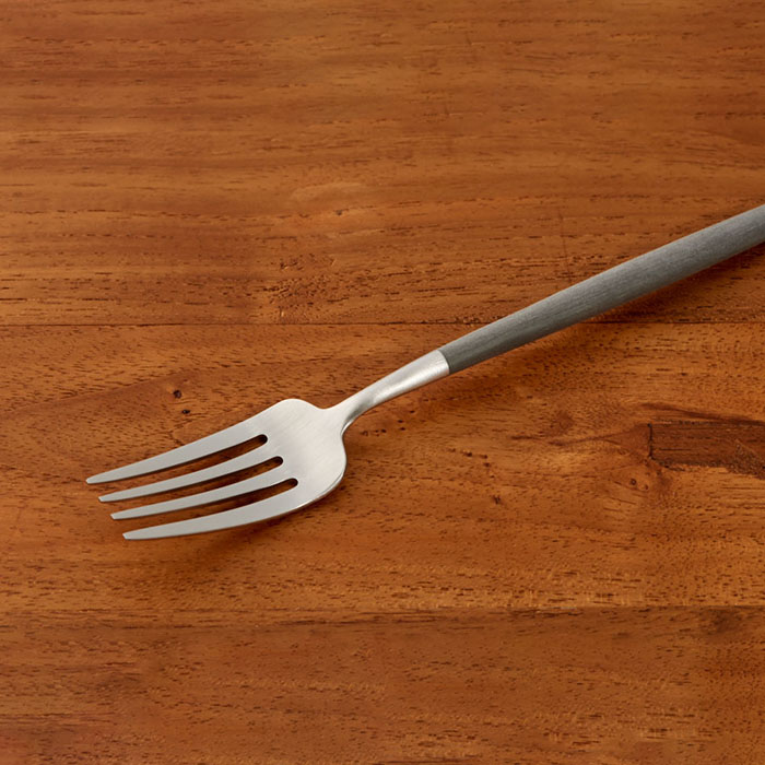 【正規品】クチポール　ゴア・グレー　シルバー　デザートフォーク　/　Cutipol　GOA-Gray　□