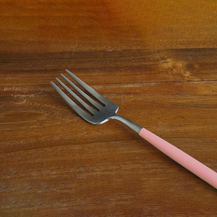 【正規品】クチポール　ゴア・ピンク　シルバー　デザートフォーク　/　Cutipol　GOA-Pink　□　