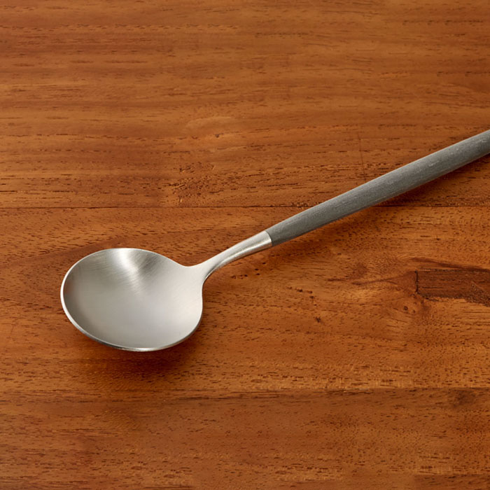 【正規品】クチポール　ゴア・グレー　シルバー　デザートスプーン　/　Cutipol　GOA-Gray　□