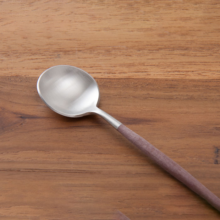 【正規品】クチポール　ゴア・ブラウン　シルバー　ティースプーン　/　Cutipol　GOA-Brown
