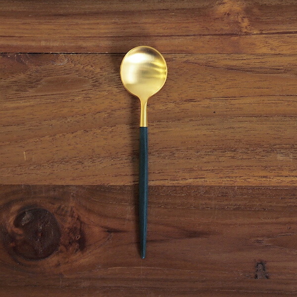 【正規品】クチポール　ゴア・ブラック　ゴールド　ティースプーン　/　Cutipol　GOA-Black