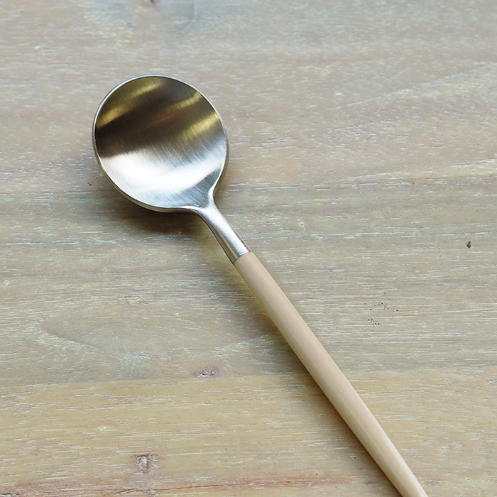 【正規品】クチポール　ゴア・アイボリー　シルバー　ティースプーン　/　Cutipol　GOA-Ivory