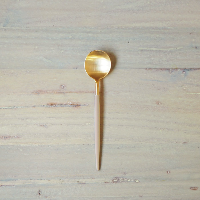 【正規品】クチポール　ゴア・アイボリー　ゴールド　ティースプーン　/　Cutipol　GOA-Ivory
