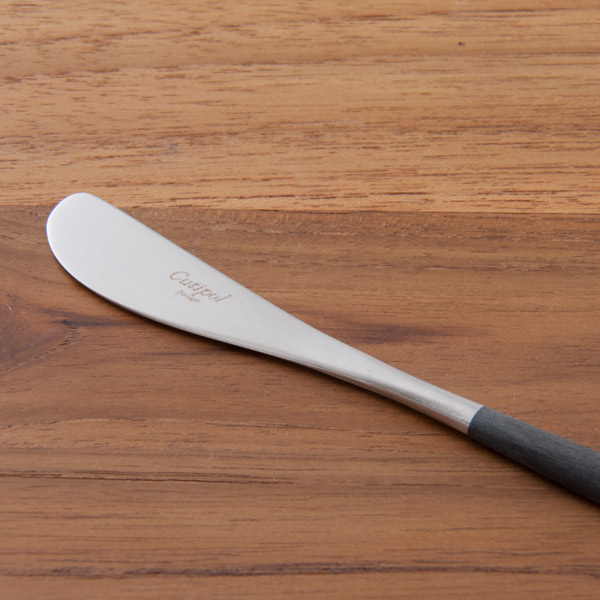 【正規品】クチポール　ゴア・ブラック　シルバー　バターナイフ　/　Cutipol　GOA　