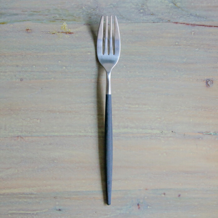【正規品】クチポール　ミオ・ブラック　シルバー　ディナーフォーク　/　Cutipol　MIO-Black