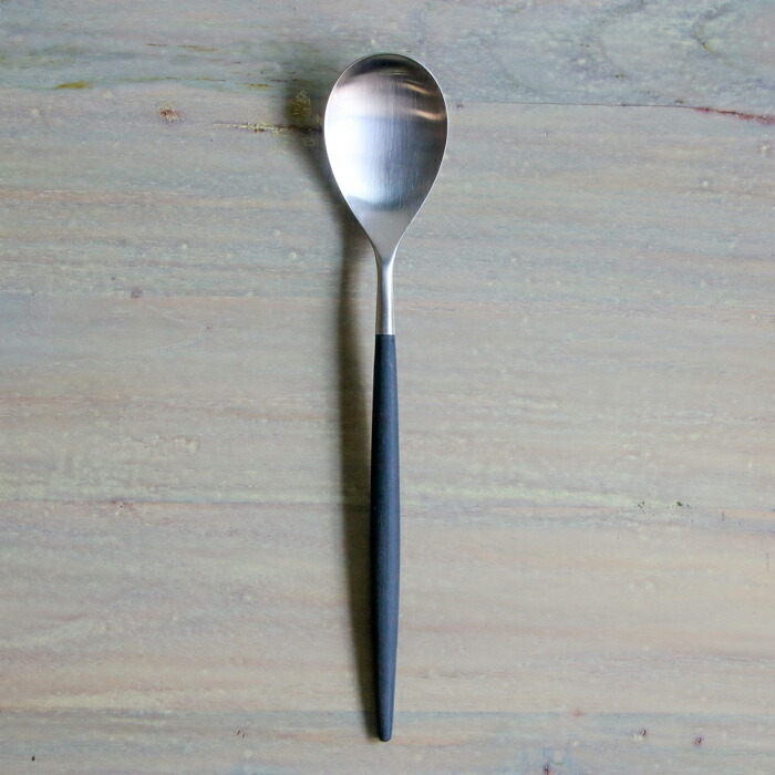 【正規品】クチポール　ミオ・ブラック　シルバー　テーブルスプーン　/　Cutipol　MIO-Black