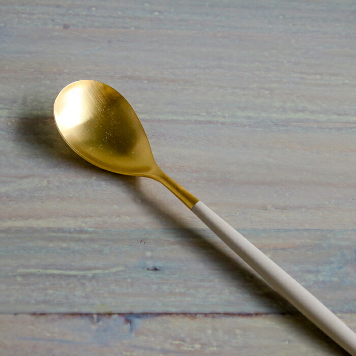 【正規品】クチポール　ミオ・アイボリー　ゴールド　テーブルスプーン　/　Cutipol　MIO-Ivory
