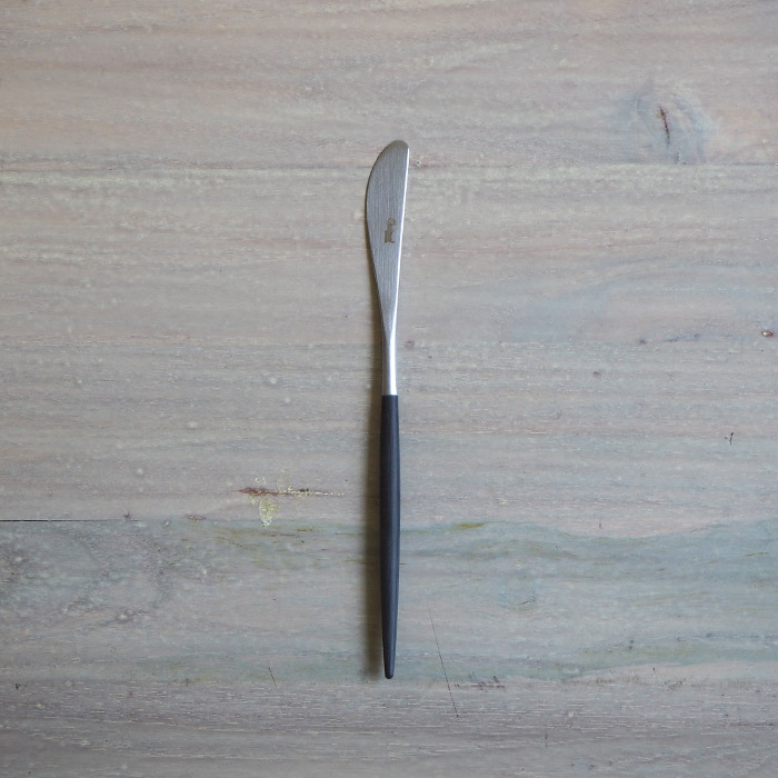 【正規品】クチポール　ミオ・ブラック　シルバー　デザートナイフ　/　Cutipol　MIO-Black