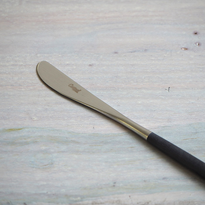 【正規品】クチポール　ミオ・ブラック　シルバー　デザートナイフ　/　Cutipol　MIO-Black