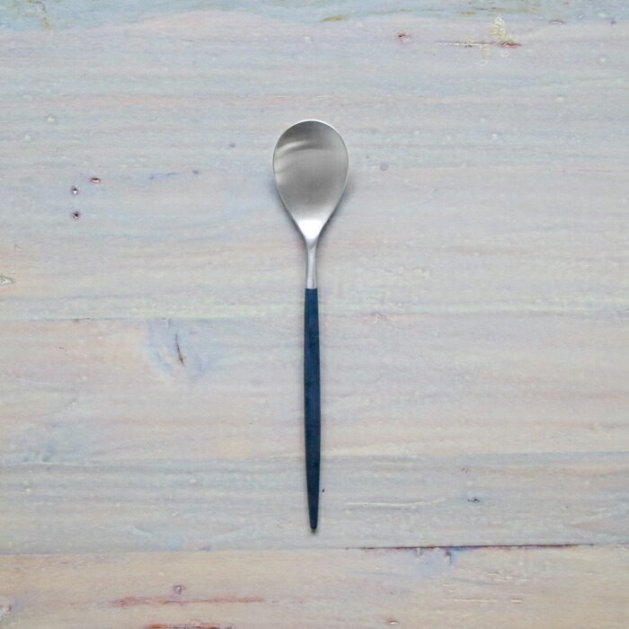 【正規品】クチポール　ミオ・ブラック　シルバー　デザートスプーン　/　Cutipol　MIO-Black