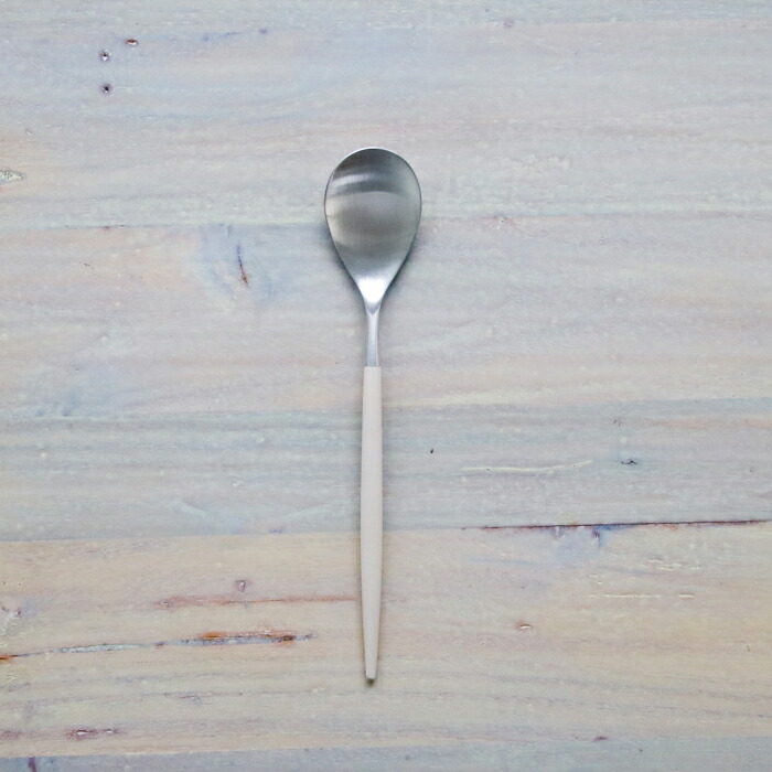 【正規品】クチポール　ミオ・アイボリー　シルバー　デザートスプーン　/　Cutipol　MIO-Ivory