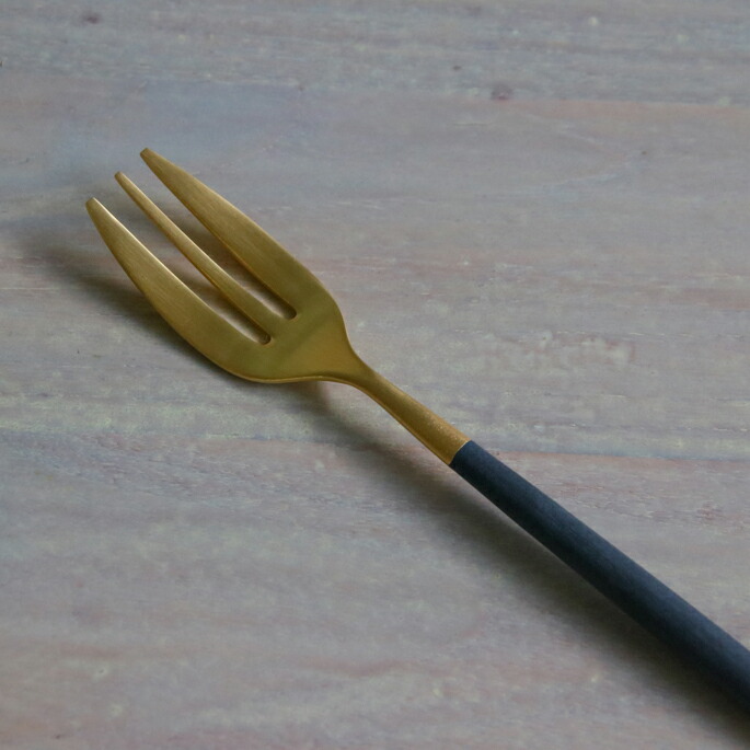 【正規品】クチポール　ミオ・ブラック　ゴールド　ペストリーフォーク　/　Cutipol　MIO-Black