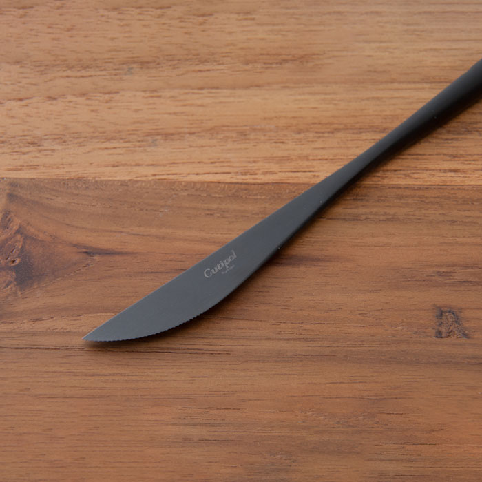 【正規品】クチポール　ムーン　ブラック　ディナーナイフ　/　Cutipol　MOON