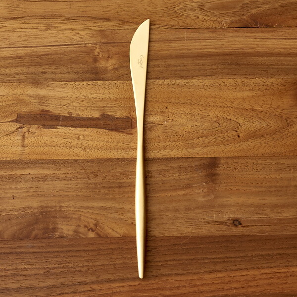 【正規品】クチポール　ムーン　ゴールド　ディナーナイフ　/　Cutipol　MOON　□　